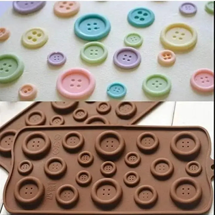 Button Chocolate Mould