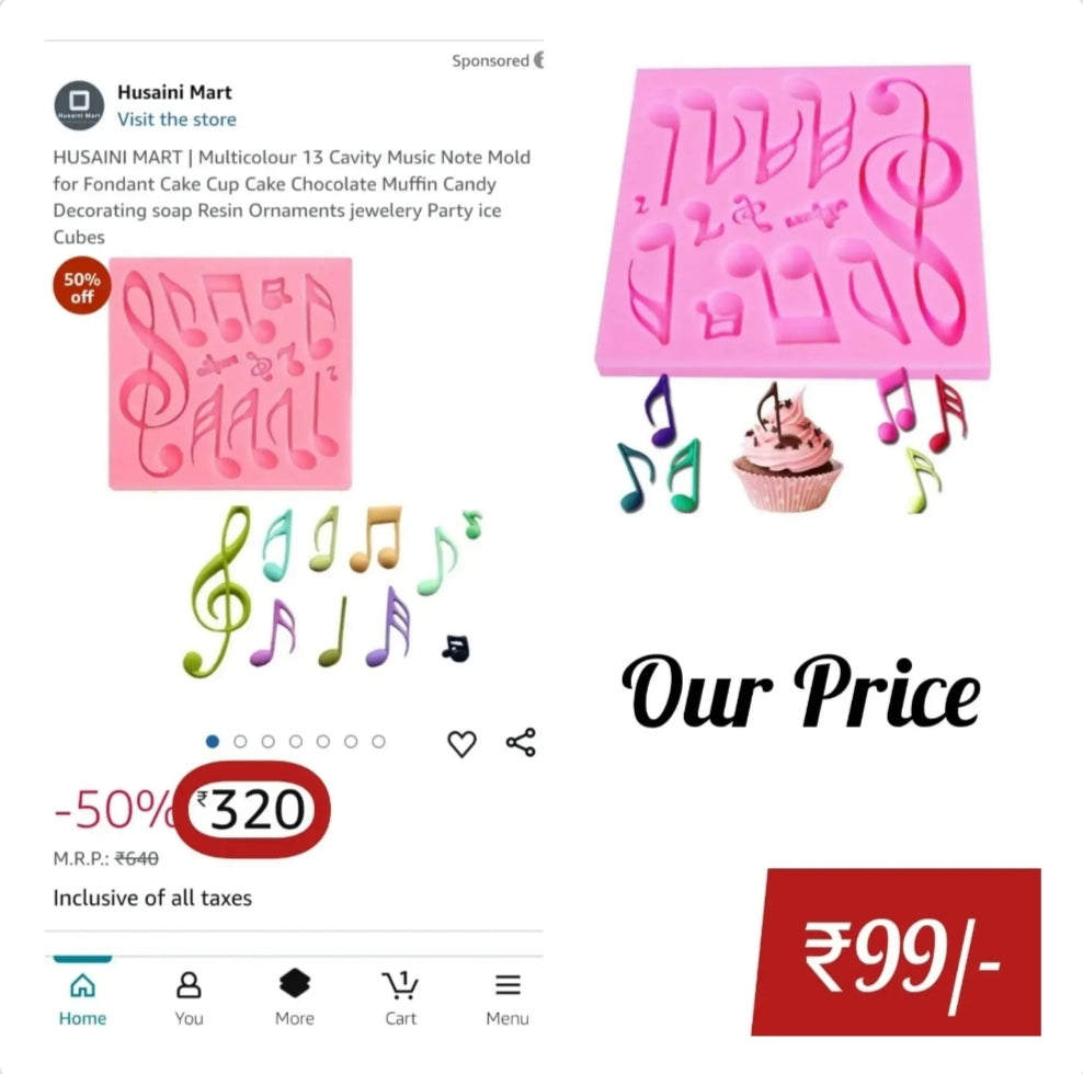 Music Silicone Mould