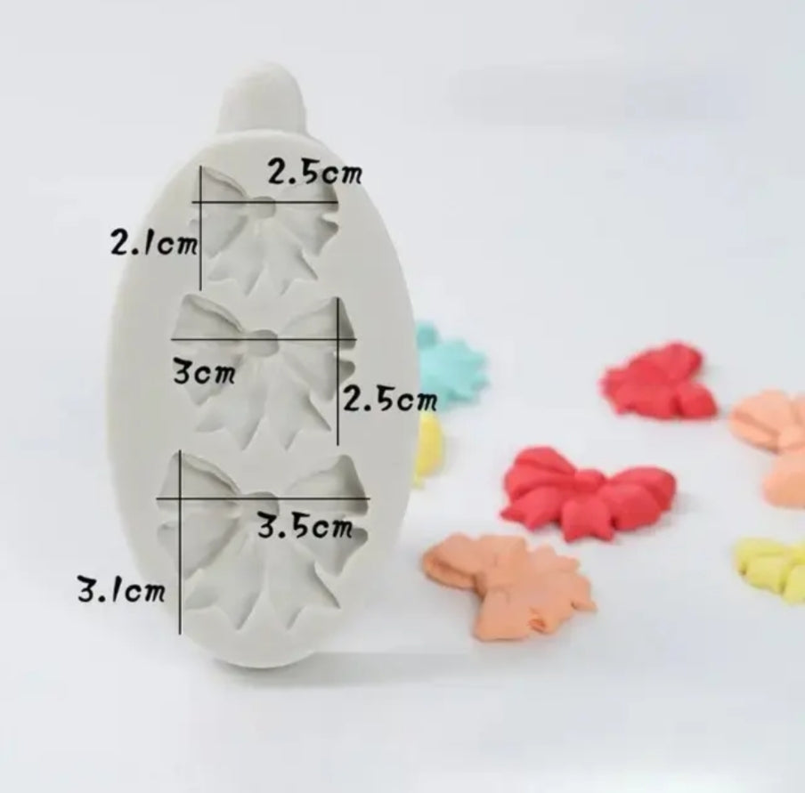 Bow 3 in 1 Silicone Mould