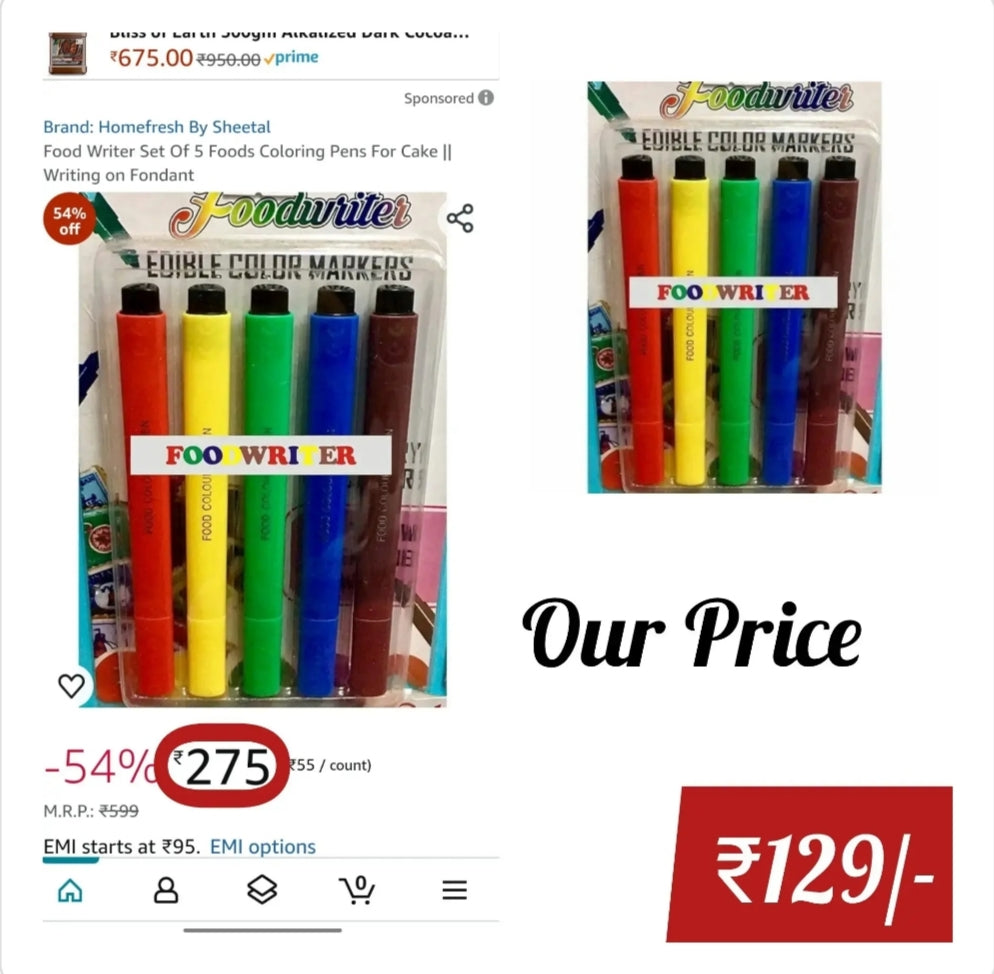 Edible Pen 5pcs Set