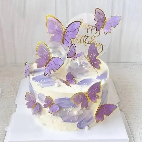 Butterfly With Stem (10pcs) Set