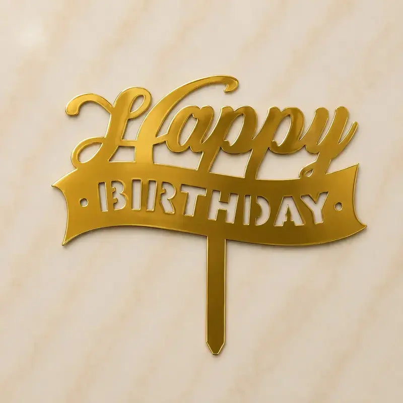 Premium Happy Birthday 5inch Topper