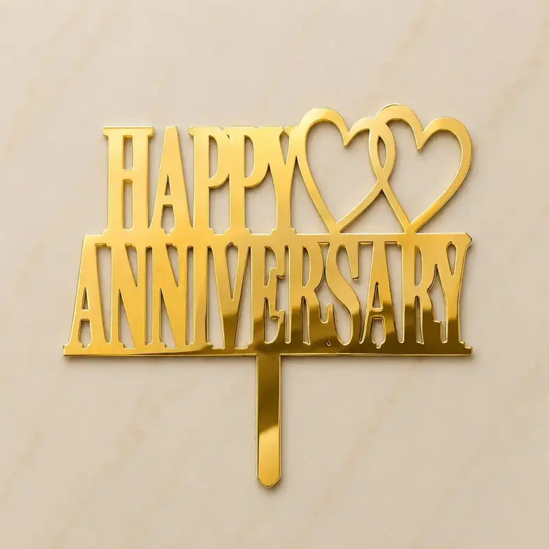 Premium Happy Anniversary 5inch Topper