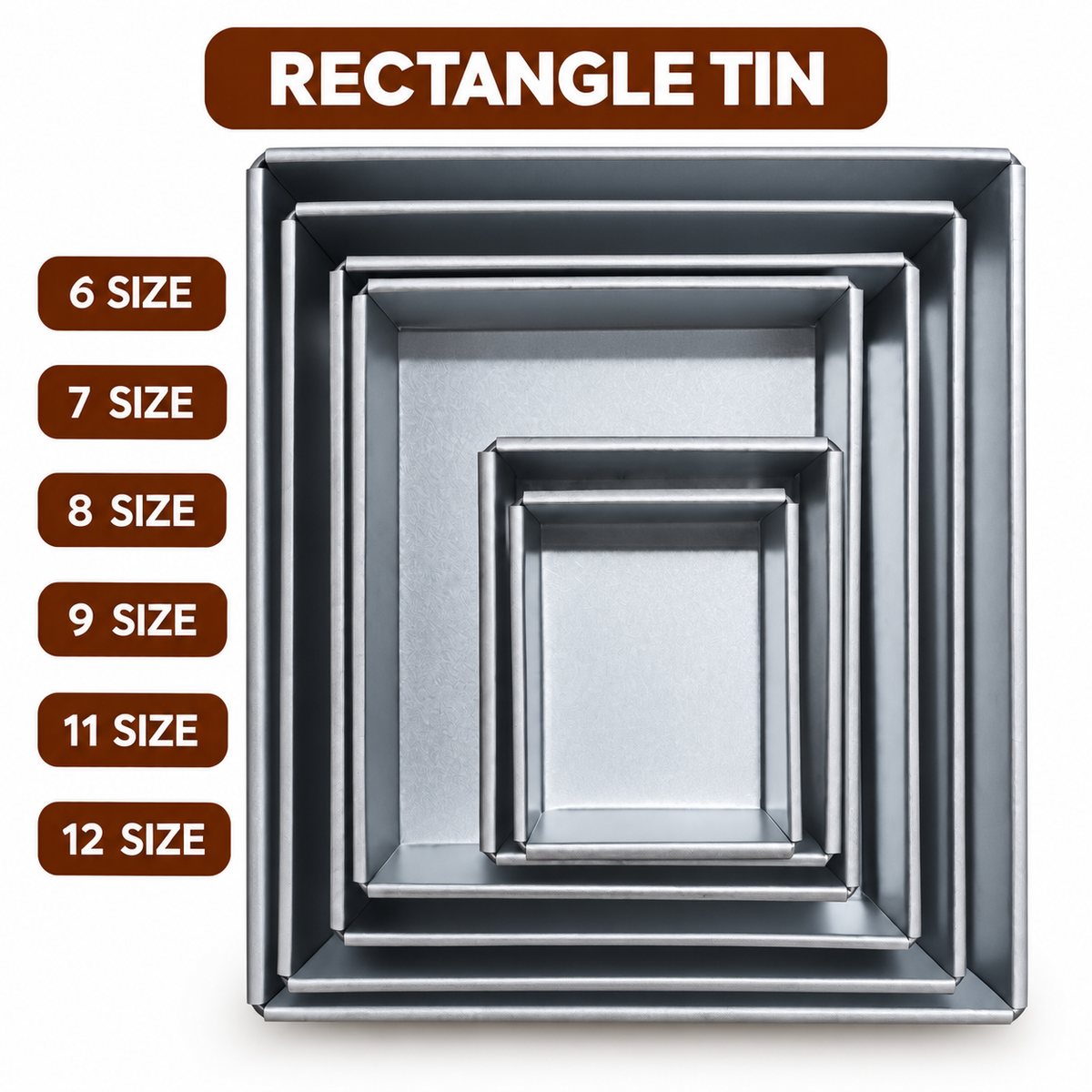 Rectangle Height Tin