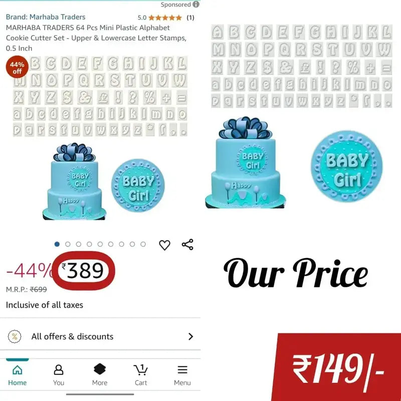Alphabet & Symbol Cutter(64pcs)Set