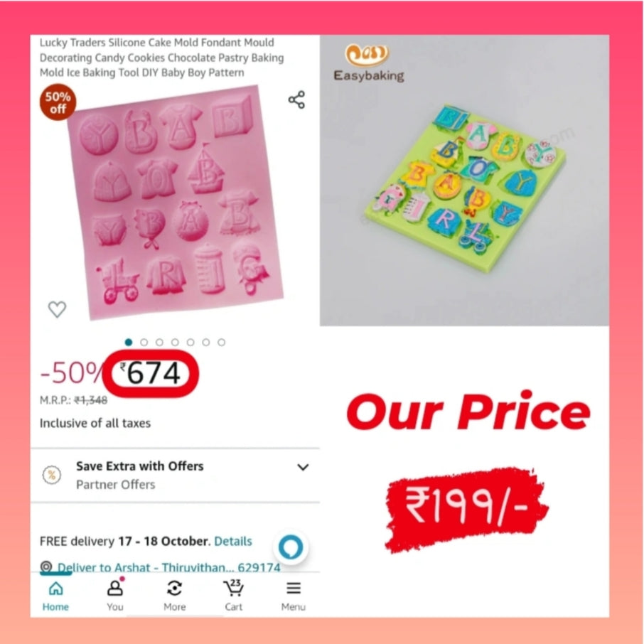 Baby Boy & Baby Girl Silicone Mould