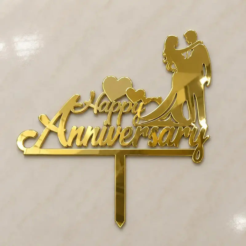 Premium Happy Anniversary 5inch Topper