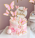 Butterfly With Stem (10pcs) Set