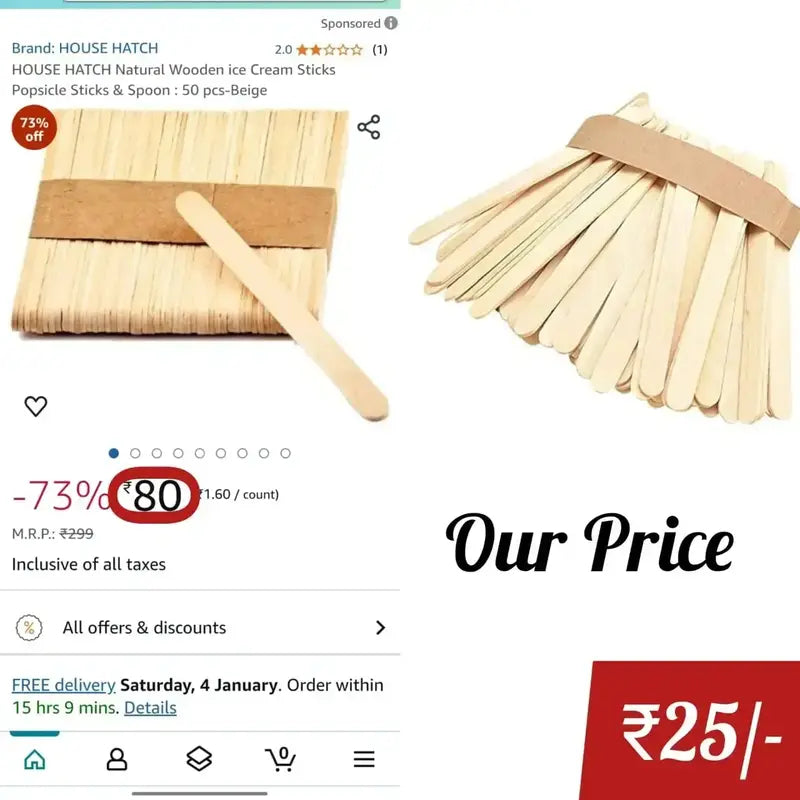Ice Cream Stick(50pcs)Set