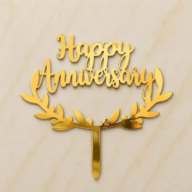 Premium Happy Anniversary 5inch Topper