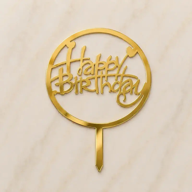 Premium Happy Birthday 5inch Topper