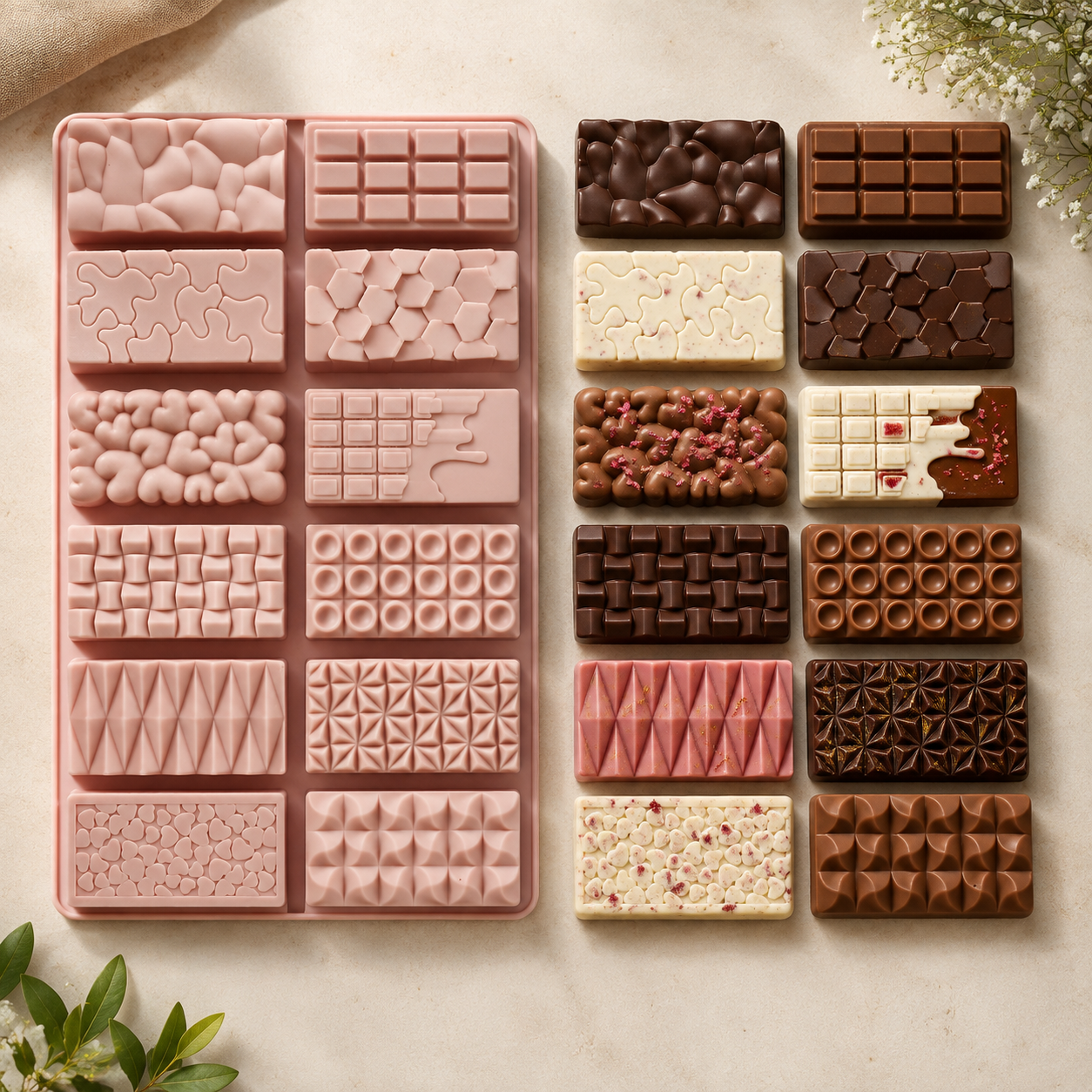 12 in 1 Chocolate Mould