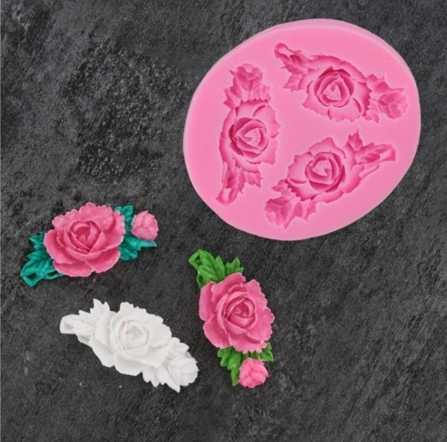 Rose 3 in 1 Silicone Mould