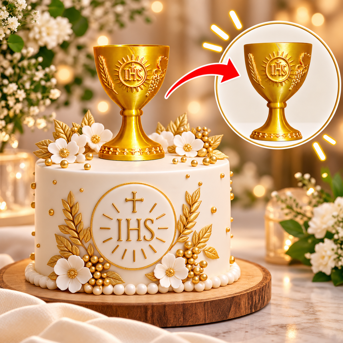Holy Chalice Cup Topper