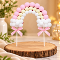 Multicolour Pom pom Rainbow Cake Topper