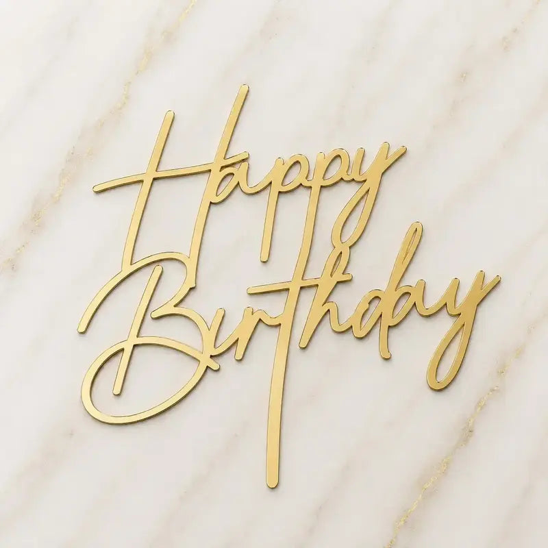 Premium Happy Birthday 5inch Topper