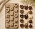 Teddy,Heart & Flower Mould
