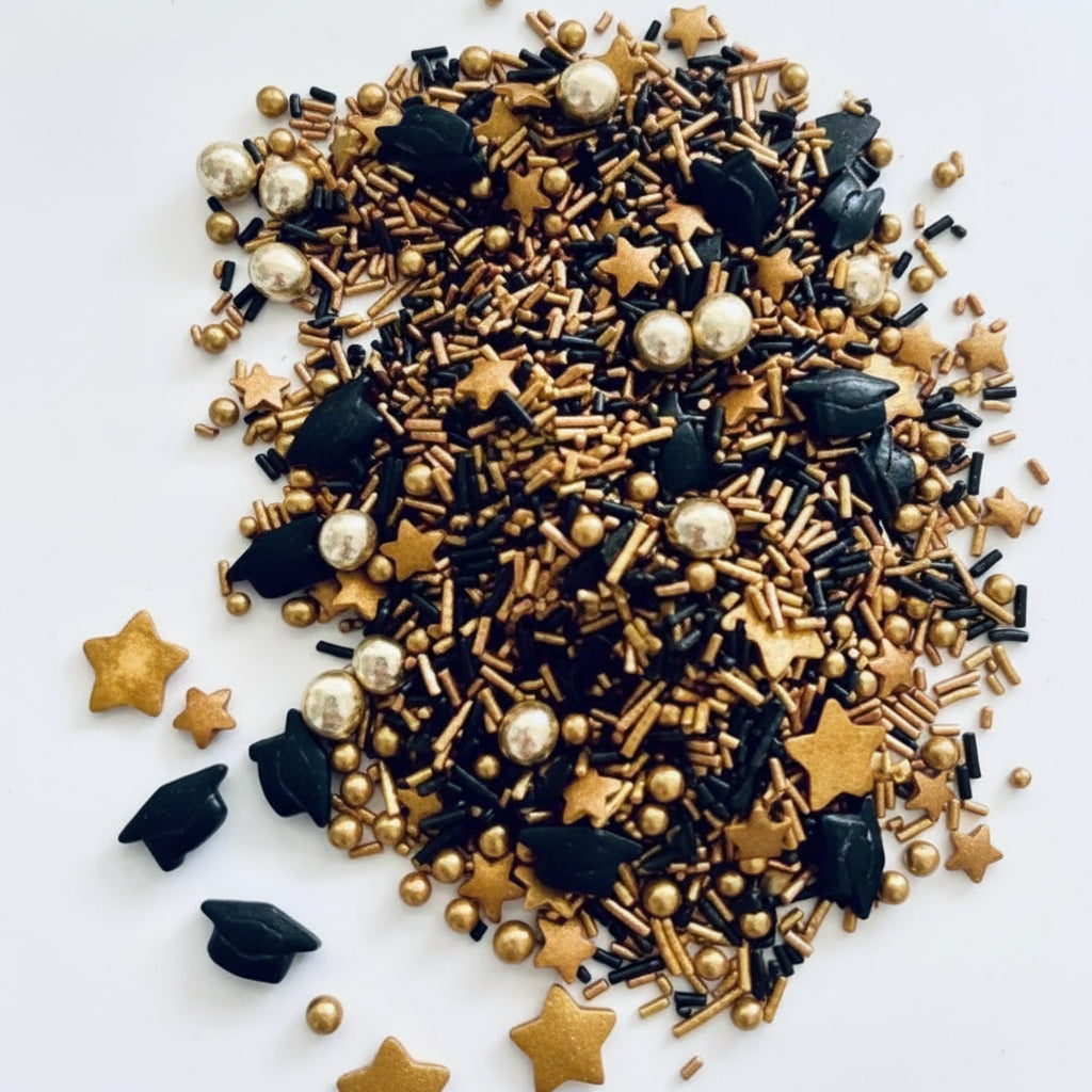Black Gold Mixed Sprinkles 50gm