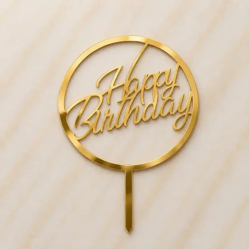Premium Happy Birthday 5inch Topper