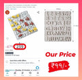 A to Z Alphabet Medium Silicone Mould