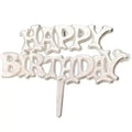 Happy Birthday Small Silver Tag