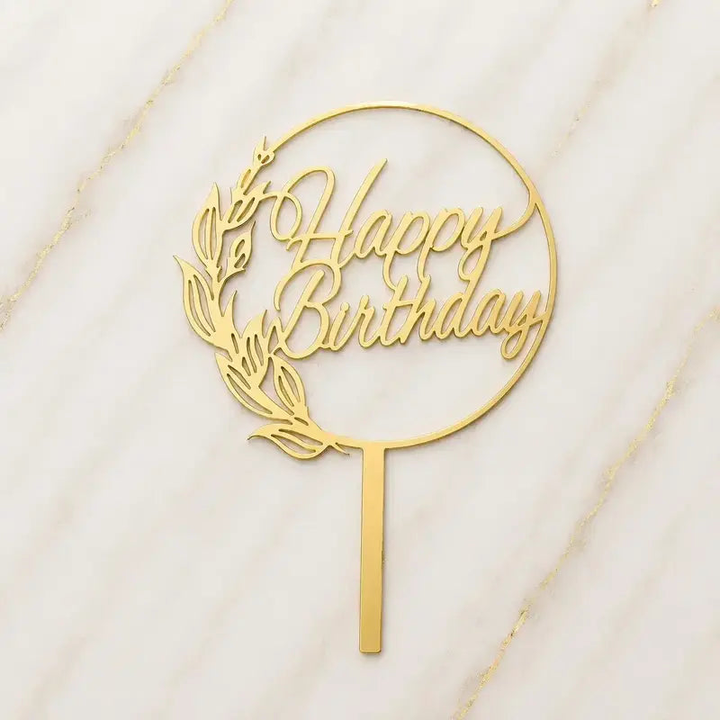 Premium Happy Birthday 5inch Topper