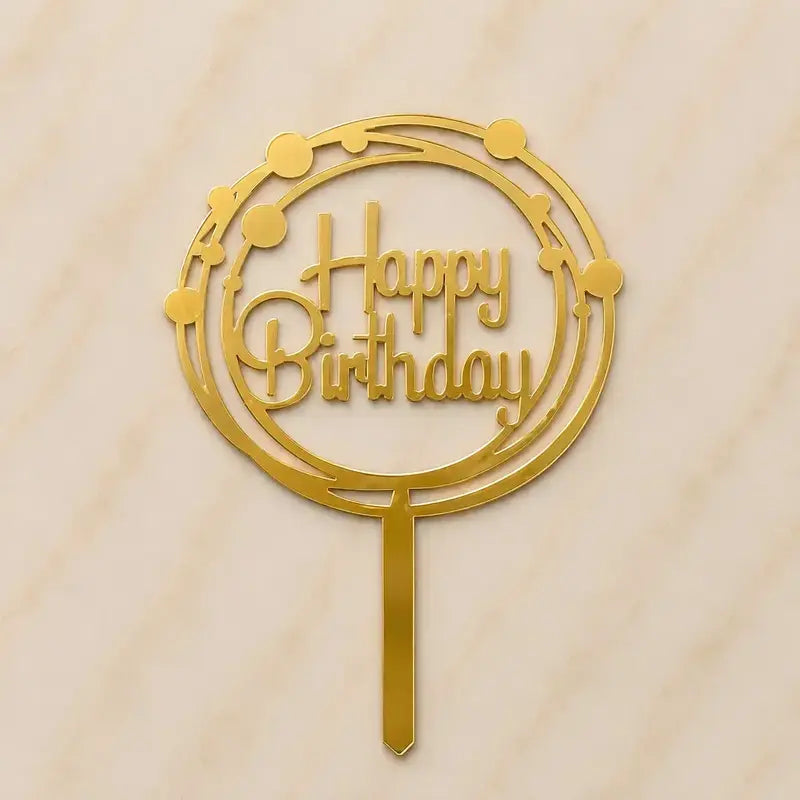 Premium Happy Birthday 5inch Topper