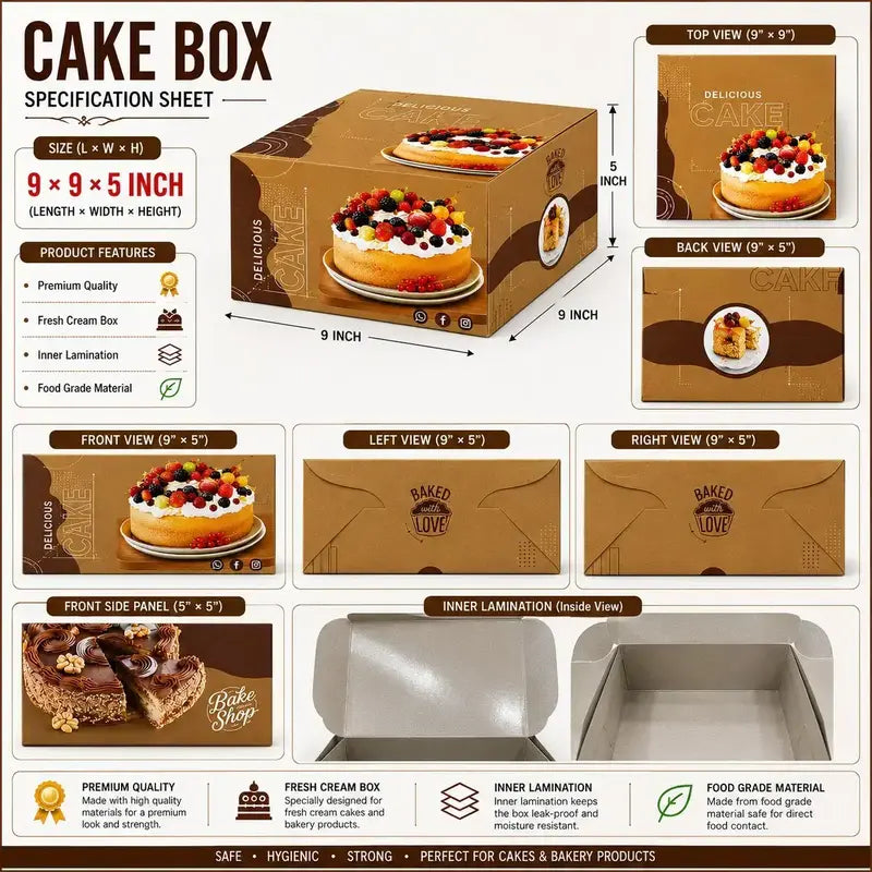 1kg Box(9*9*5inch)|MOQ-8 Boxes
