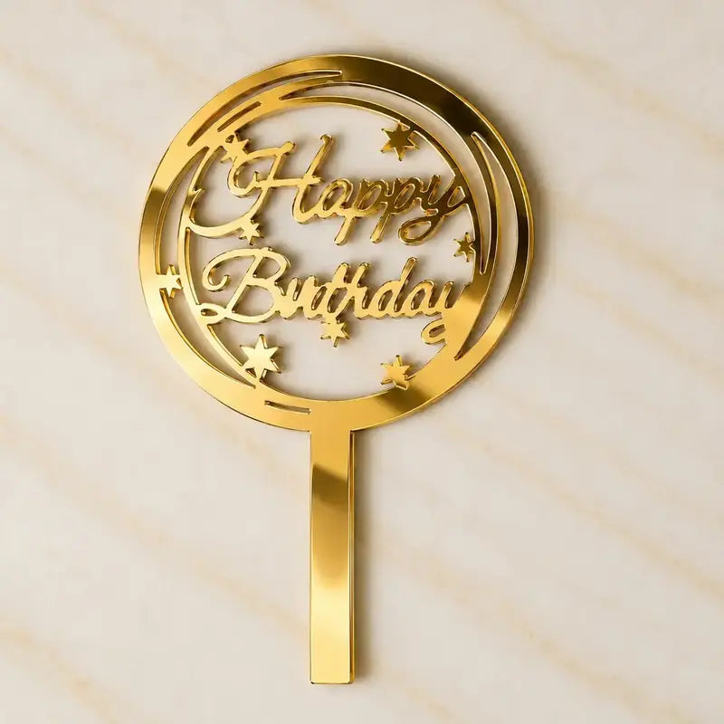 Premium Happy Birthday 5inch Topper
