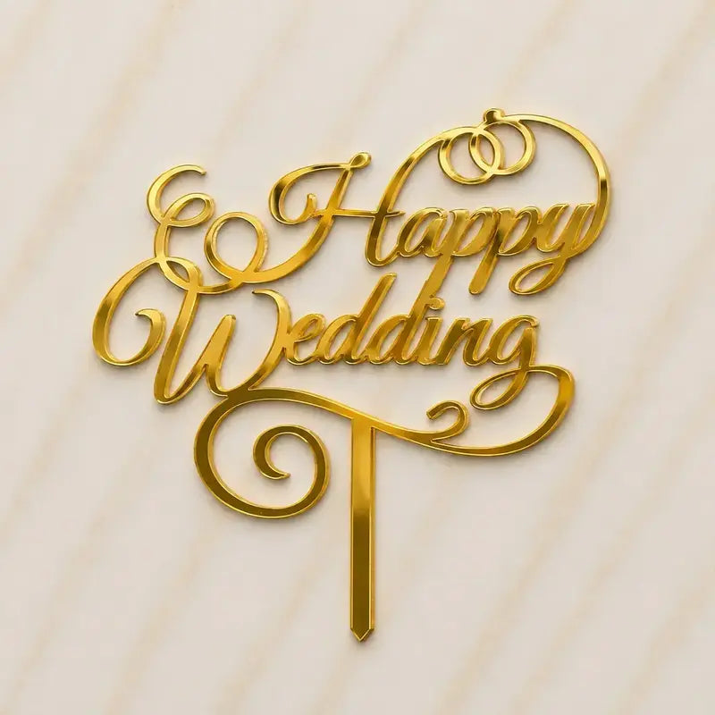 Happy Wedding Topper
