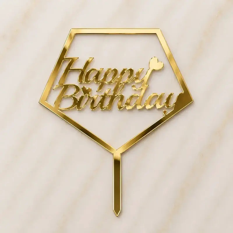 Premium Happy Birthday 5inch Topper