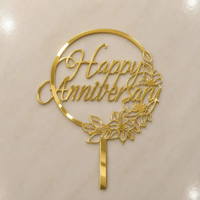 Premium Happy Anniversary 5inch Topper