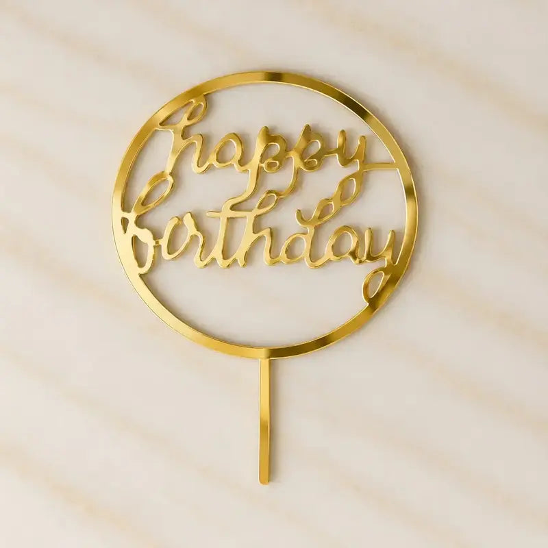 Premium Happy Birthday 5inch Topper