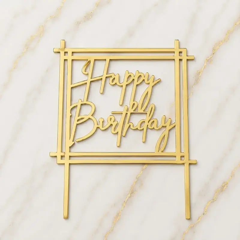 Premium Happy Birthday 5inch Topper