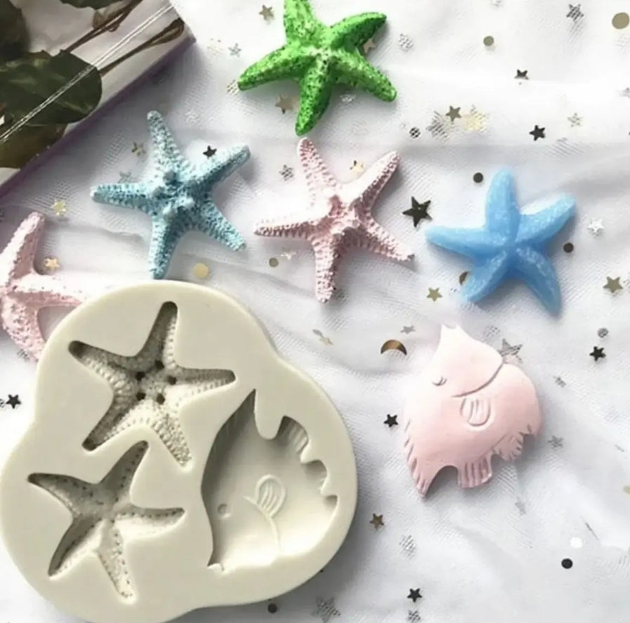 Star Fish,Fish Silicone Mould