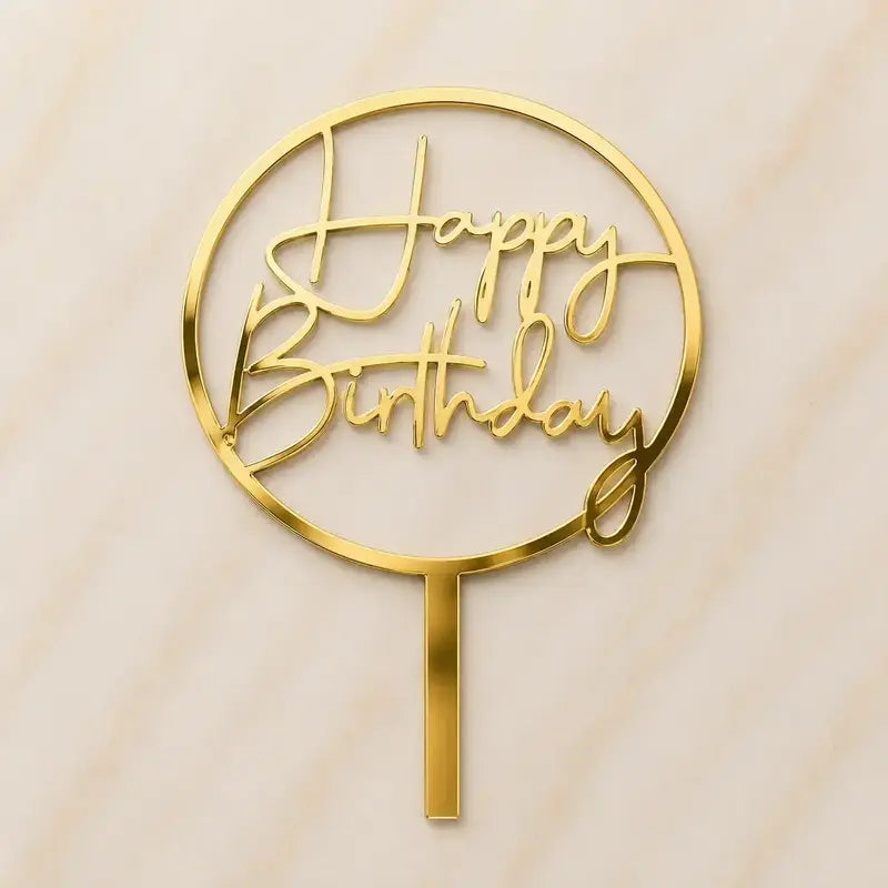 Premium Happy Birthday 5inch Topper
