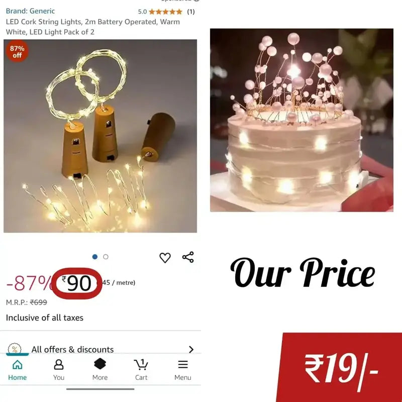 Cake LED Light Topper