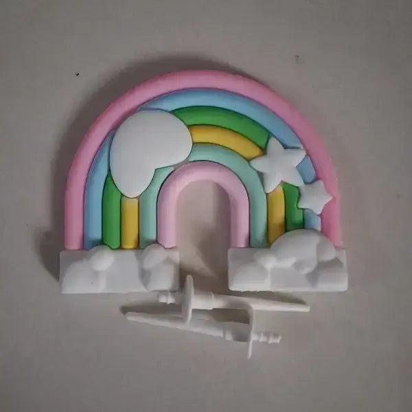 Rainbow Theme Silicone Topper
