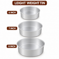 Leight Weight Aluminium Tin(6,7,8inch)Set