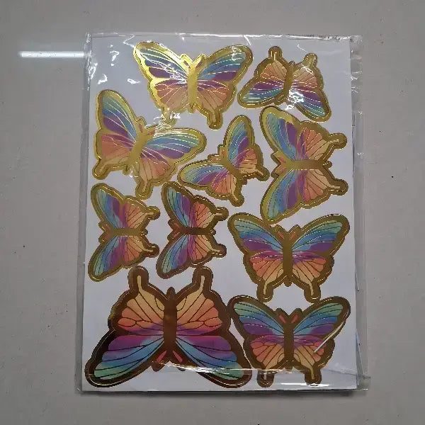 Butterfly With Stem (10pcs) Set