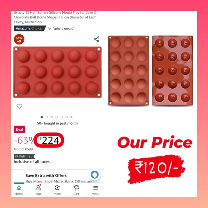 Ferroro Rocher Size Chocolate Mould